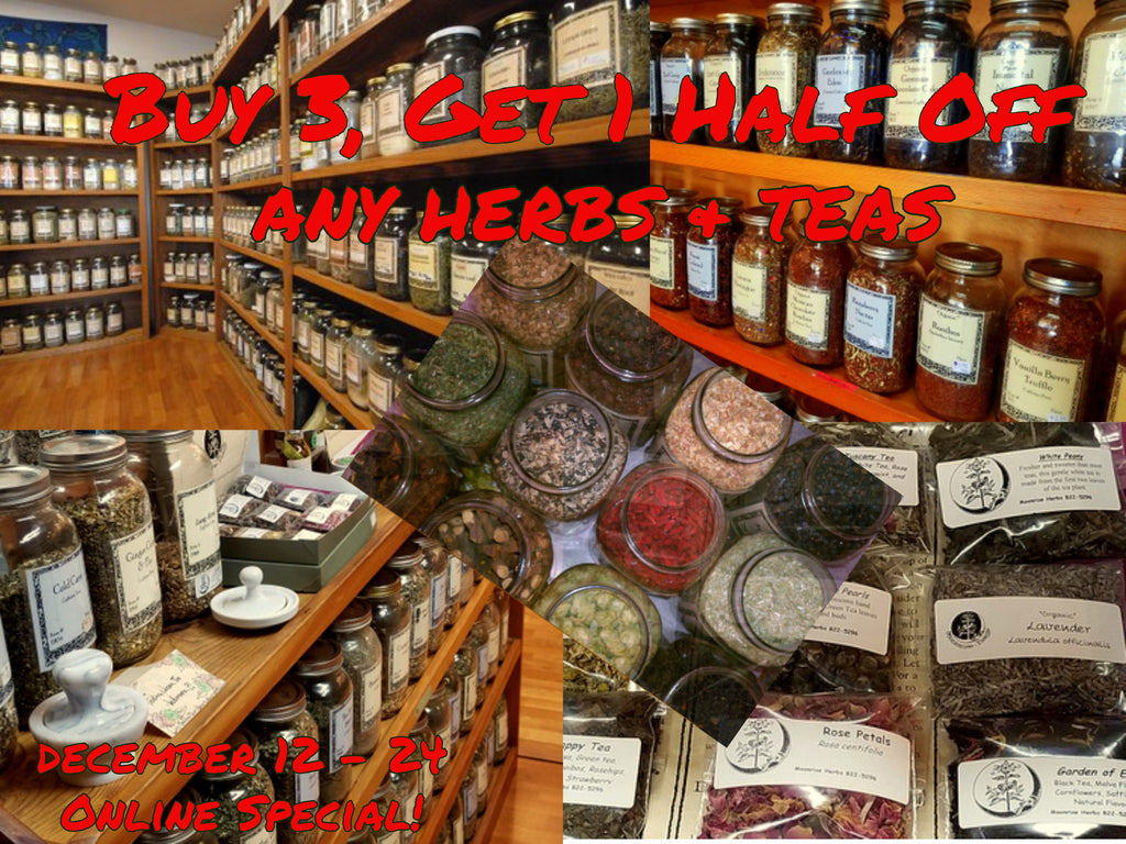 "Buy 3, Get 1 Half Off" Holiday Special!