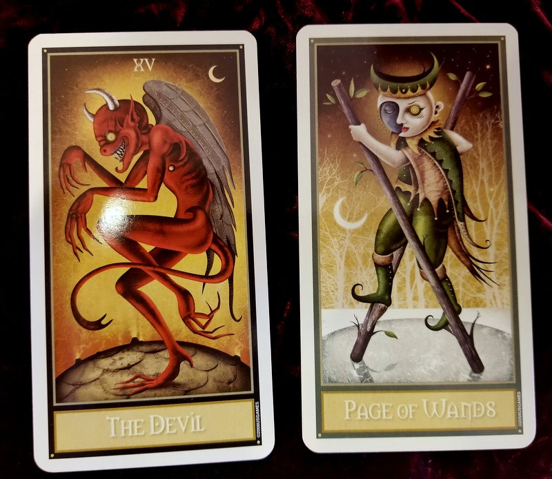 The Devil & Three of Wands - Tarot & Tea