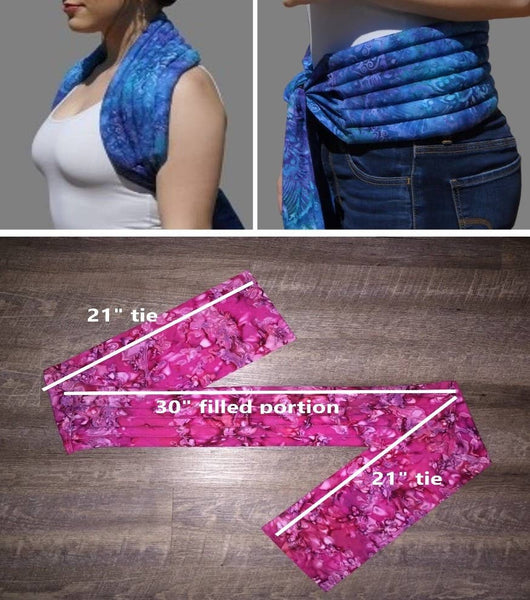LARGE Back Neck & Shoulder Wrap organic hot/cold relaxation