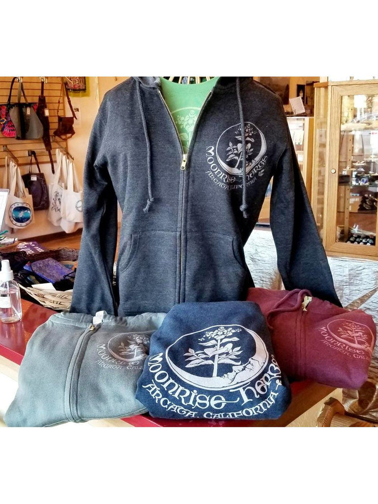 Moonrise Herbs Hooded Zip-Up Sweatshirt