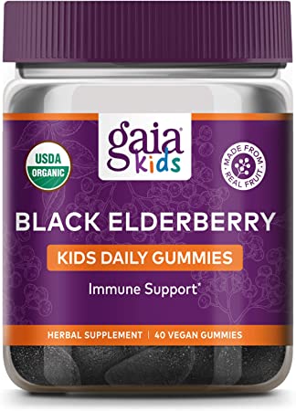 Gomitas diarias para niños de saúco negro, 40 unidades