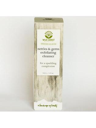 Limpiador exfoliante de ortigas y gemas de zanahoria silvestre, 4 oz