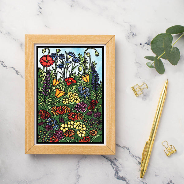 Greeting Card Field of Wildflowers