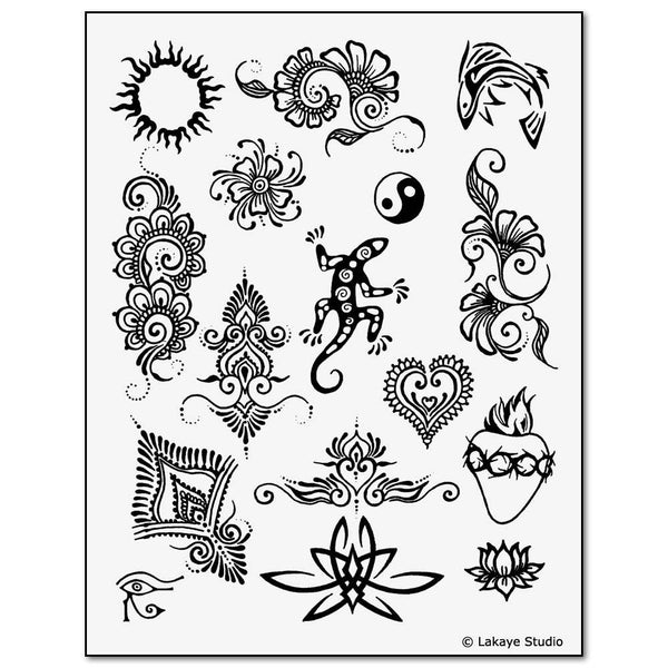 Earth Henna Body Painting Kit - Premium