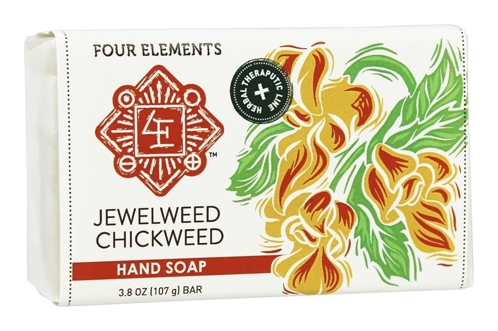 Jewelweed Chickweed Herbal Soap by Four Elements