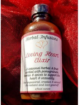 Elixir de corazón amoroso de Herbal Infusions, 4 oz
