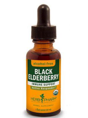 Herb Pharm Black Elderberry Glycerite, 1oz