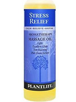 Huile de massage Plantlife pour soulager le stress, 4 oz.