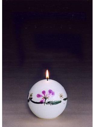 Pressed Flower Small Ball by Guinevere's Candles